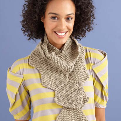 Zig Zag Scarf in Lion Brand Nature's Choice Organic Cotton- L0742