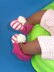 Baby Granny Bobble Stripe Slippers