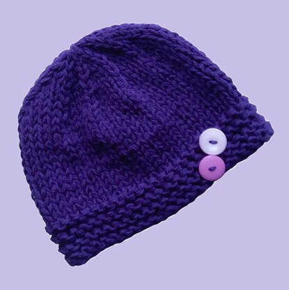 Purple Emperor Button Hat