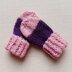 Colour Block Baby Mittens
