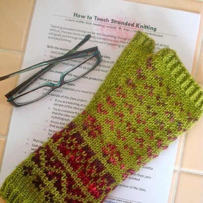 How to Teach Stranded Knitting - knitting pattern