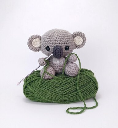 Koala en fil chenille  Amigurumi, Koala, Tuto amigurumi