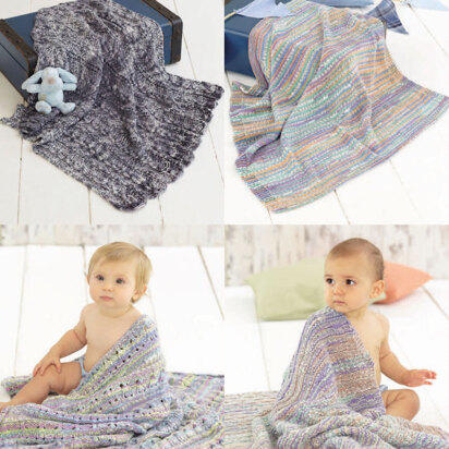 Blankets in Sirdar Snuggly Baby Crofter Chunky - 4776 - Downloadable PDF