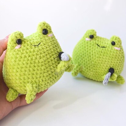 Plush meme Frog with Knife