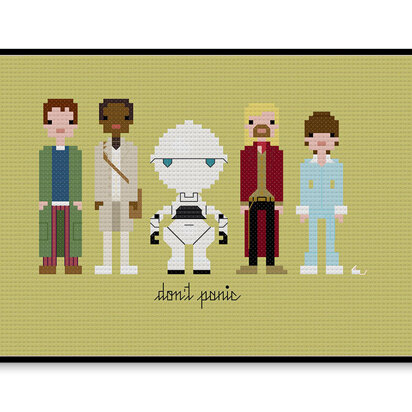 Hitchhiker's Guide to the Galaxy - PDF Cross Stitch Pattern