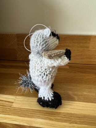 Mini Badger Playing Cricket - Ferrero Rocher/Lindor Chocolate Cover/Stuffed Toy/Hanging Ornament