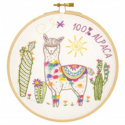 Un Chat Dans L'Aiguille Nikola the Llama Contemporary Embroidery Kit