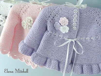 Knitting PATTERN Baby Cardigan Knitted Baby Jacket