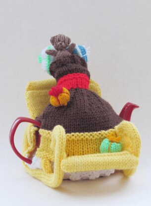 Christmas Eve Santa's Sleigh Tea Cosy