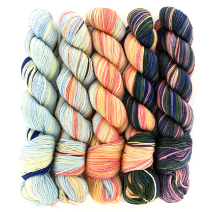 Artyarns Merino Cloud Ombre Yarn in 737 Electric Rainbow Ombre at