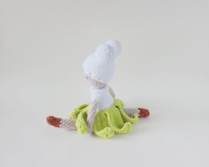 Carola, the crochet cauliflower plush fairy