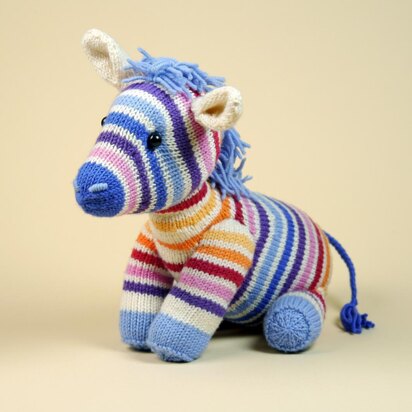 Regenbogen-Zebra / Rainbow Zebra - knitting pattern