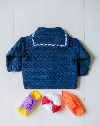 Sailor Crackerjack Baby Sweater
