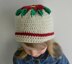 Poinsettia crochet hat