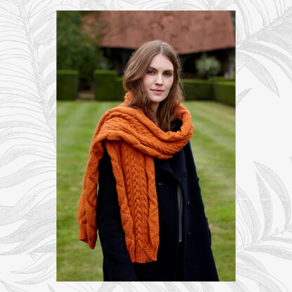 Catherine Scarf - Knitting Pattern For Women in Willow & Lark Ramble