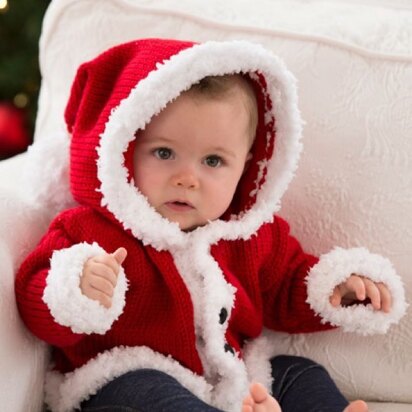 Santa Baby Sweater in Red Heart Buttercup - LW4408