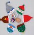 PDF Christmas DK 2in1 Knitting Pattern Egg Cosy/Decoration 6designs Charity knit EASY Christmas Eve Box Gonk Snowman Robin Elf Santa festive