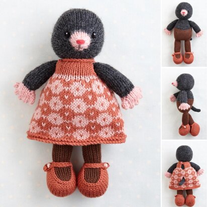 Mole in a dress - knitting pattern