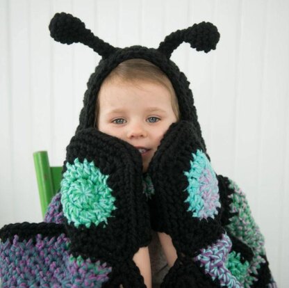 Hooded Butterfly Blanket