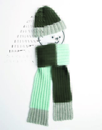Hat and Scarf in Rico Essentials Soft Merino Aran and Luxury Magic Mohair - 622 - Downloadable PDF