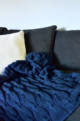 Simply Cabled Blanket
