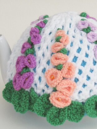 Hollyhock Tea Cosy Knitting Pattern