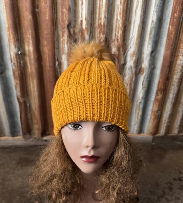 Pinehurst Hat -- a loom knit pattern