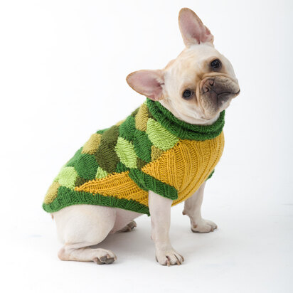 Turtle Dog Costume in Lion Brand Vanna's Choice - L32127 - knitting pattern