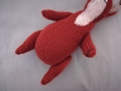 Knitted ginger brown squirrel