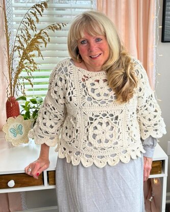 Lacy Embrace Sweater Crochet Pattern