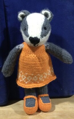 Badger in a dress