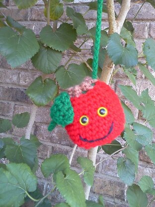 Smiling Apple Necklace Purse