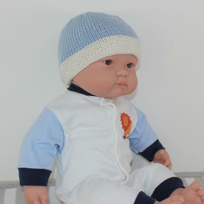 Baby 2 Colour Beanie Hat