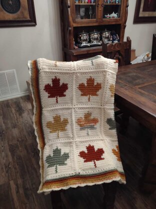 Canadian Maple Leaf Fall Throw