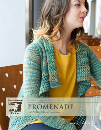 Promenade Cardigan in Juniper Moon Farm Moonshine Trios