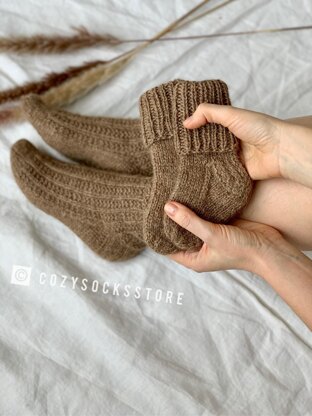 Basic family socks (set 4 patterns)