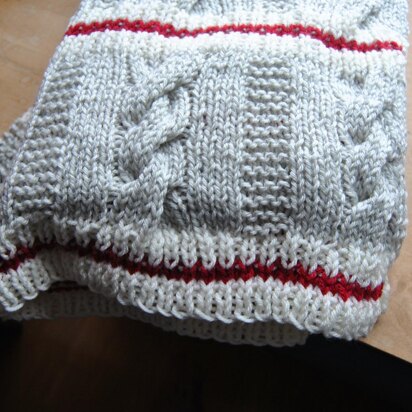 Wool Sock Afghan - knitting pattern