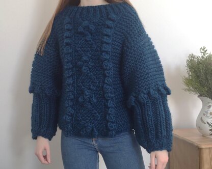 Chunky Cable & Bobble Jumper