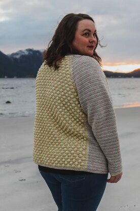 Bobble Stitch Raglan Cardigan