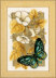Vervaco Butterfly On Flowers Cross Stitch Kit - 8 x 12 cm - PN-0144802