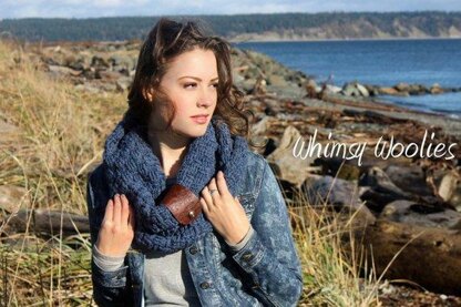 "Leather Cuffed Infinity Scarf & Boot Cuffs"