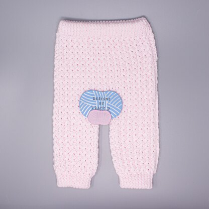 Bethan Pram Set 20 - 22" chest Cardigan, Trousers, Hat & Booties.