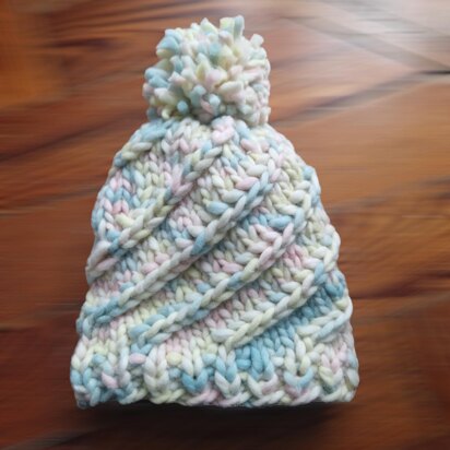 Diagonal Stitch Beanie