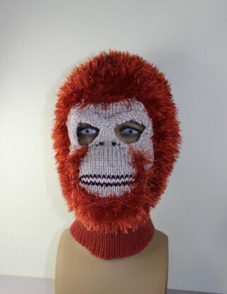 Toddler,Child and Adult Orangutan Mask Balaclava