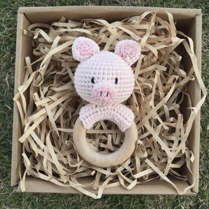 Crochet Piggy,Crochet Baby Rattle,Amigurumi Crochet Patterns,Cute Crochet,Crochet Easy Patterns,Crochet Patterns for Beginners