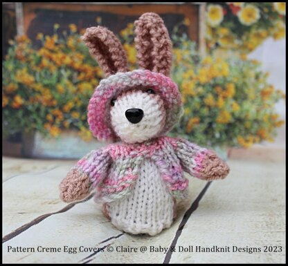 Bunny, Duck & Hedgehog Creme Egg Covers or Egg Cosies