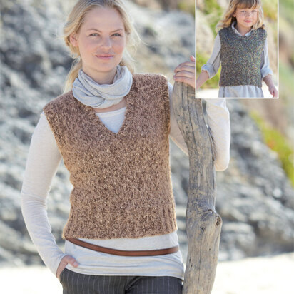 Tanks in Sirdar Freya - 9886 - Downloadable PDF - knitting pattern