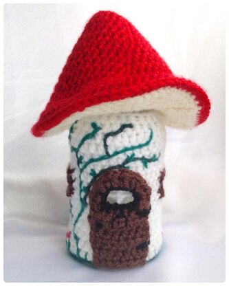 Toadstool Fairy House Jar Light