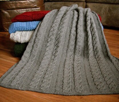 Spiral Columns Baby Blanket