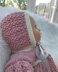 Romper Suit and Bonnet (34) to fit Doll or Baby